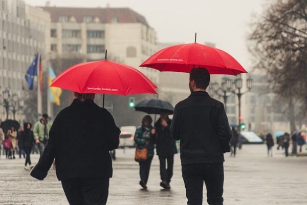 walk in the rain